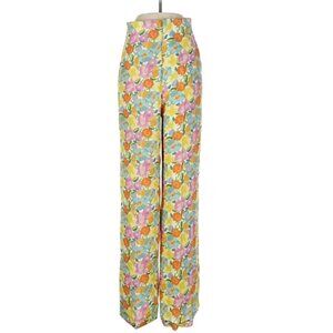 High Waisted Floral Pants